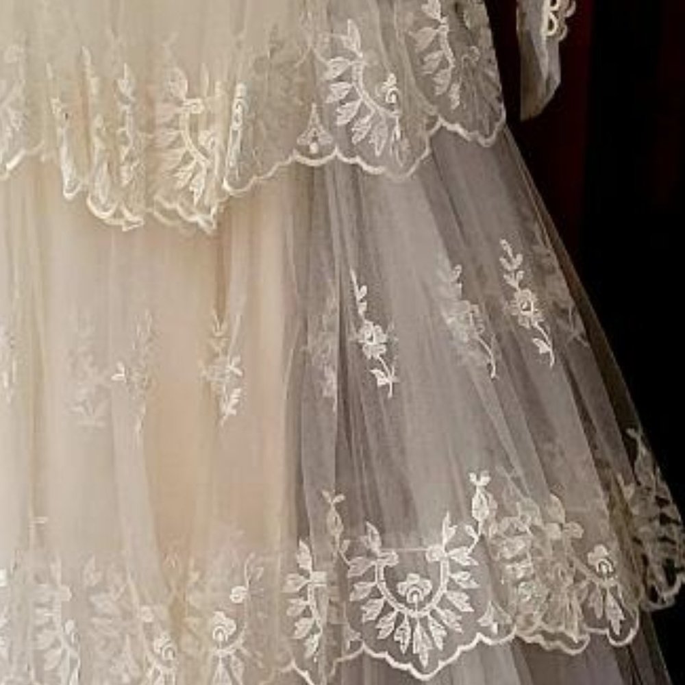 Gorgeous 1940s vintage wedding dress - Picture 6 of 7